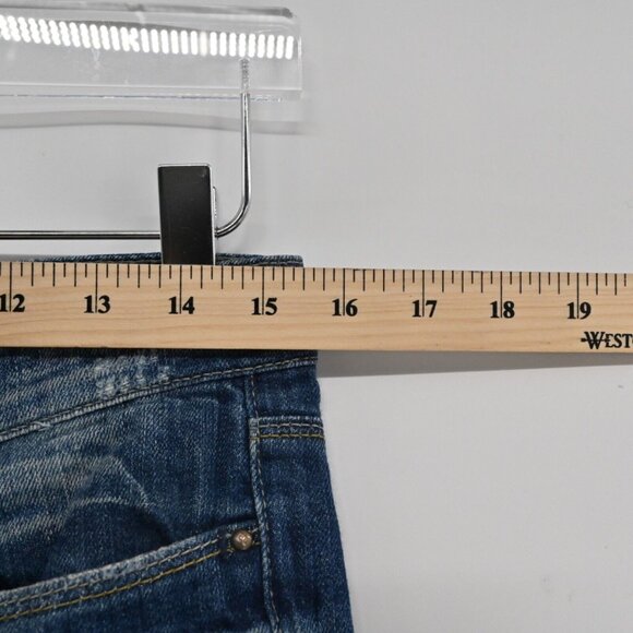 JOES JEANS Jeans Womens Size 26 Dark Bleach Wash Bootcut Low Rise Stretch Grunge - Picture 10 of 13